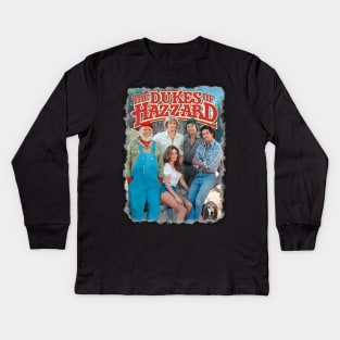 Dukes Of Hazzard Moonshine Misadventures Kids Long Sleeve T-Shirt